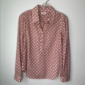 Lilly Pulitzer Half Button Down Shirt